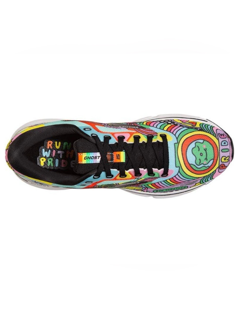 Brooks Ghost 15 Run Proud Women’s Size 10 Pride Rainbow Running Shoes